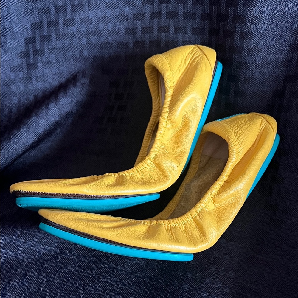 Tieks Mustard Yellow Ballet Flats - Picture 6 of 8